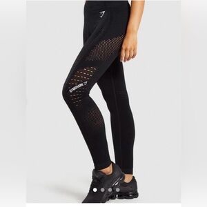 Gymshark Black Mesh Leggings sz small